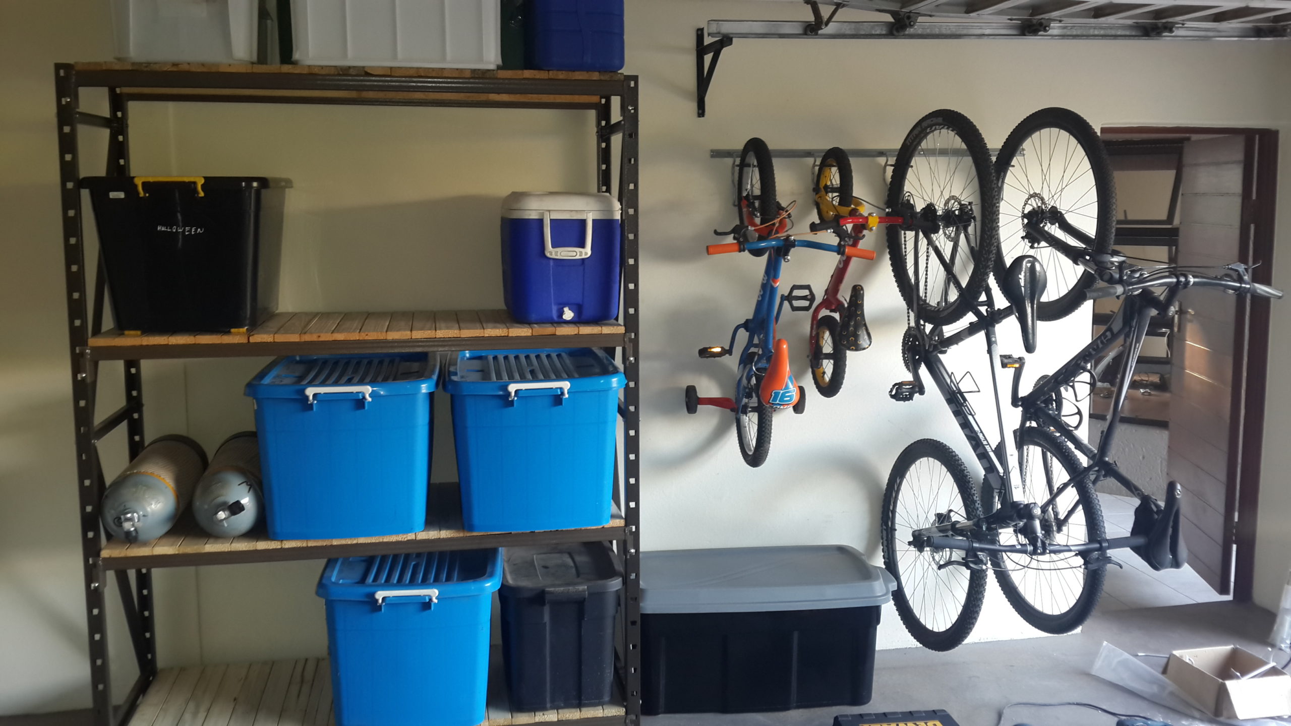 shelving and hooks